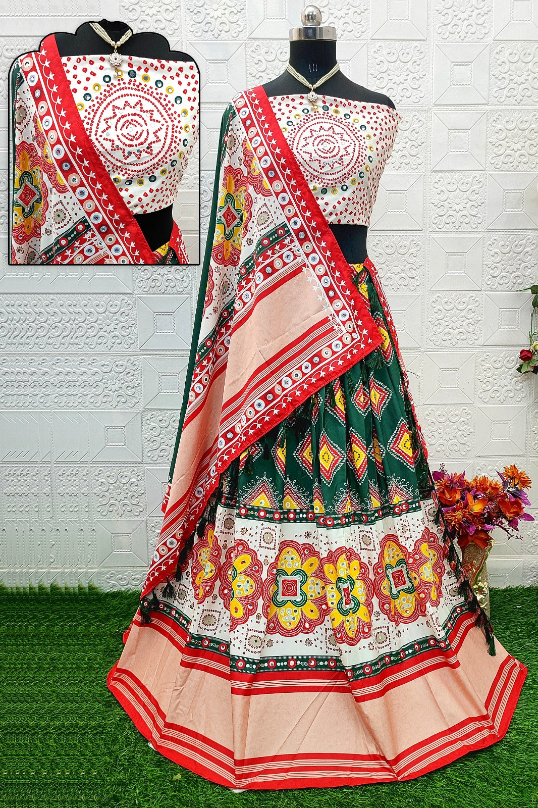 Soft Muslin Silk Lehenga With Designer Blouse