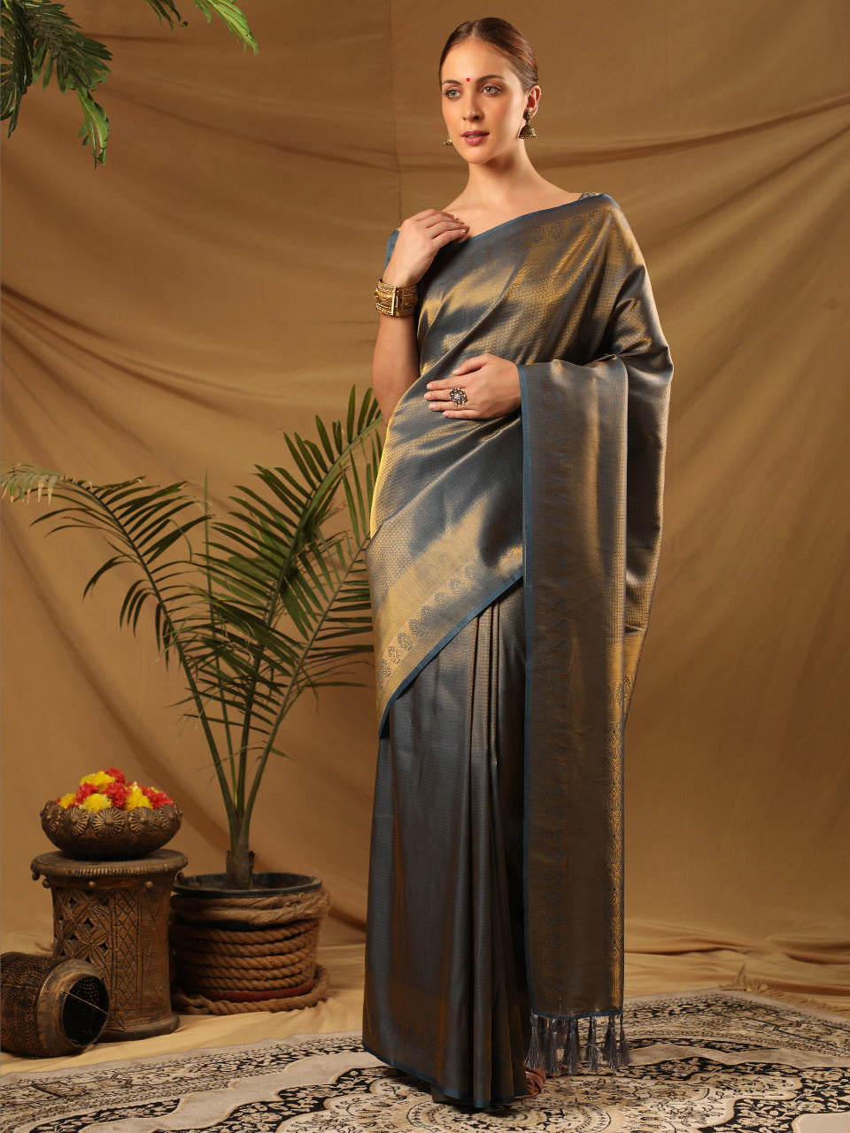 Elegant Beautiful KuberPattu Silk Saree