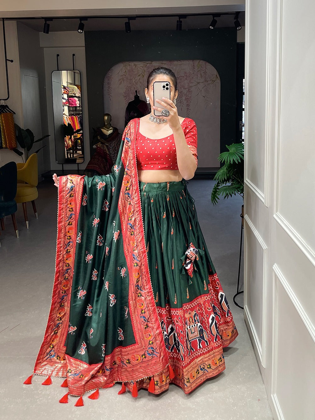Buy Patola Silk Designer Classic Lehenga Choli Online