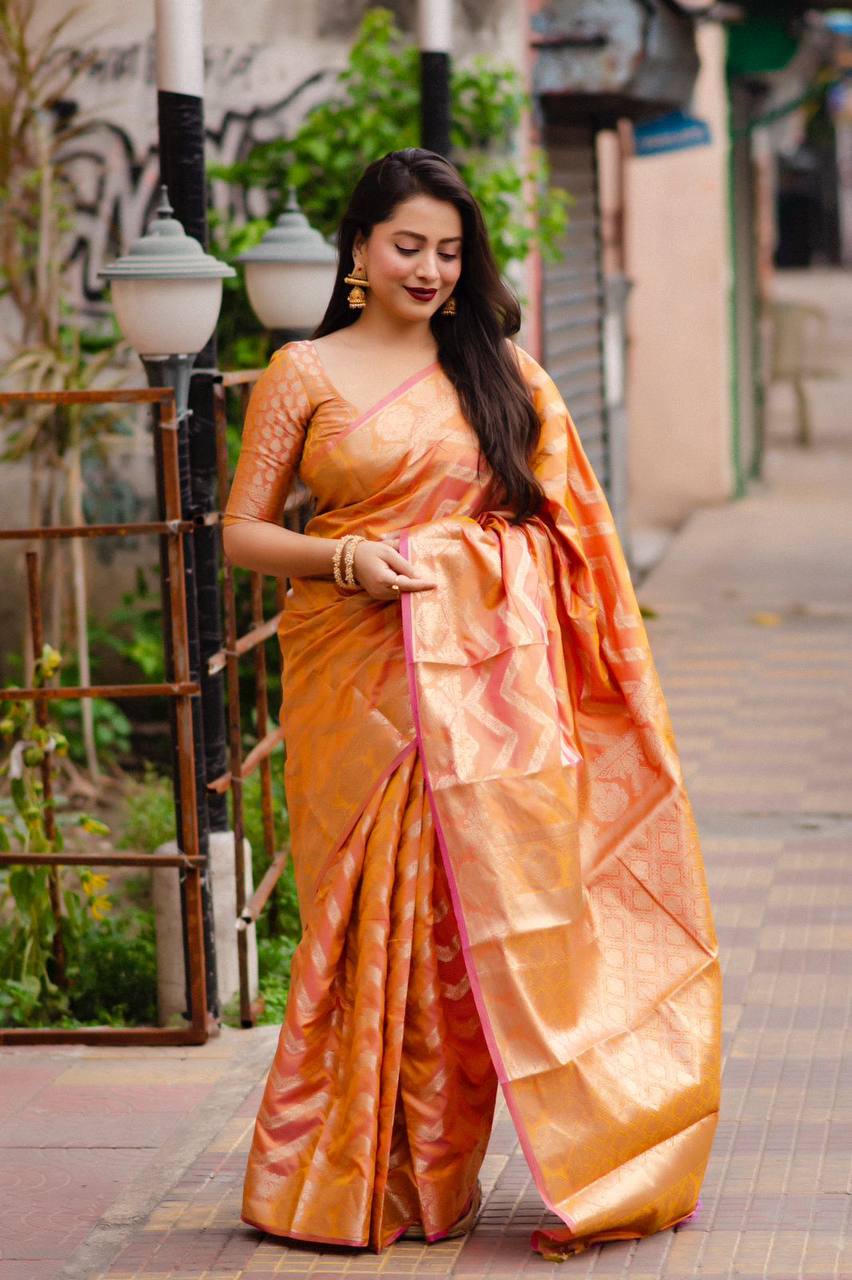 Art Banarasi Silk Anarkali Suit