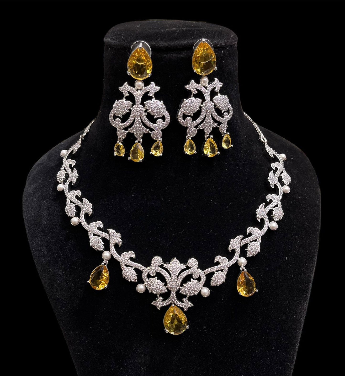 Beautiful CZ Necklace Set