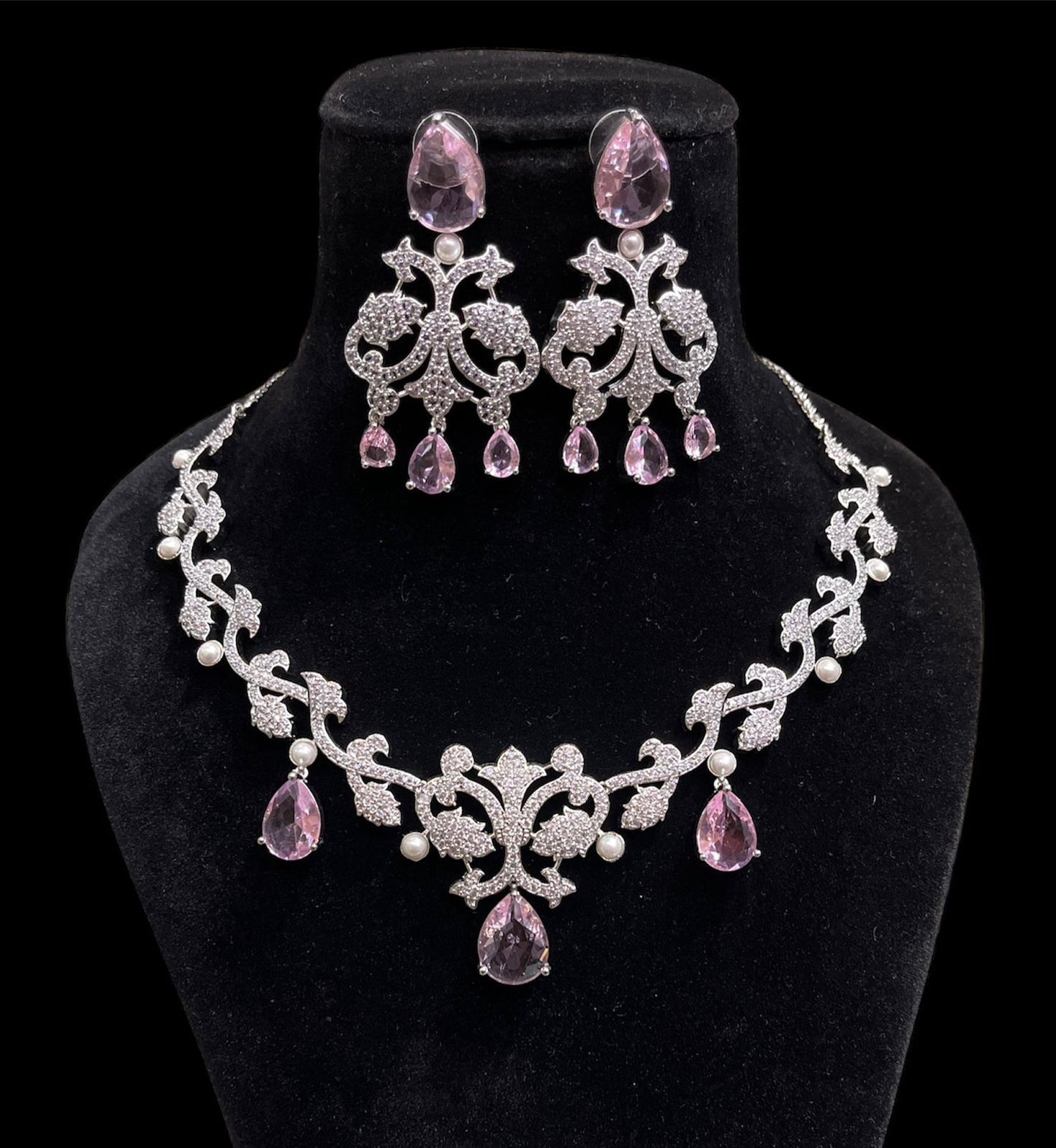 Beautiful CZ Necklace Set