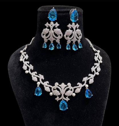 Beautiful CZ Necklace Set