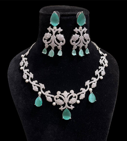 Beautiful CZ Necklace Set