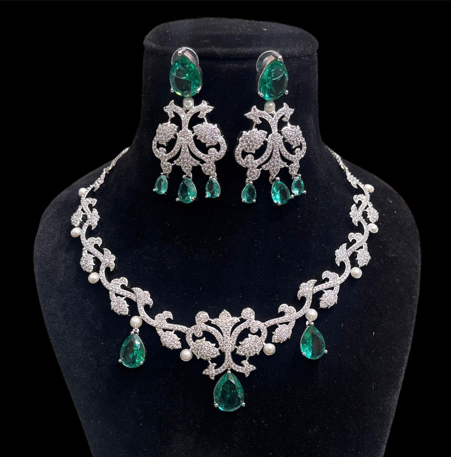 Beautiful CZ Necklace Set