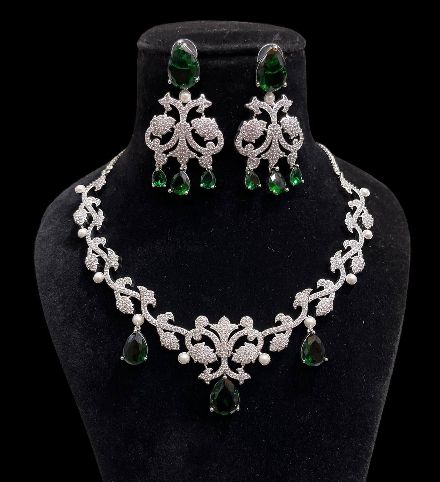 Beautiful CZ Necklace Set