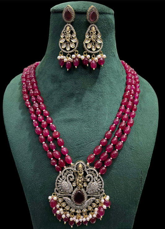 Victorian Finishing Krishna Long Set Beads