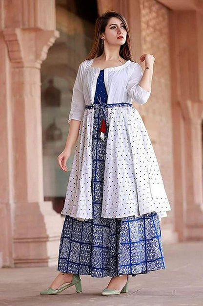 Soft Reyon Gown With Printing Design