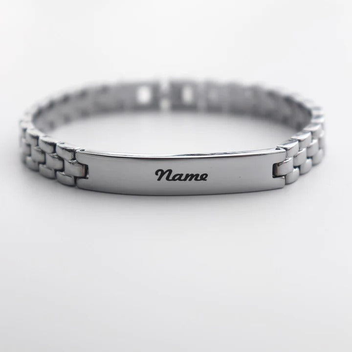 Unisex Customized Name Plated Bracelet