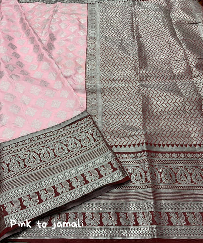 Soft Banarasi Silk Saree With Zari Border