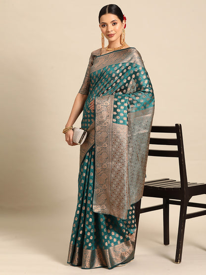 Soft Organza Silk Saree With Small Butties