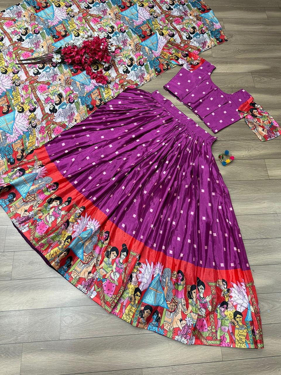 Designer Narayanpet Stitched Lehenga