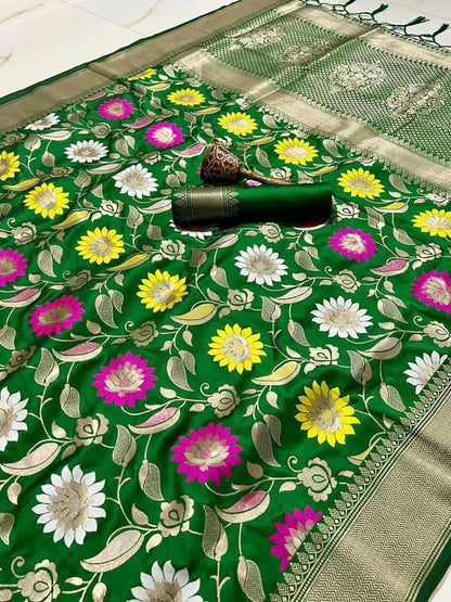 Designer Soft Kanchivaram Silk Saree With Full Zari Work