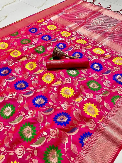 Designer Soft Kanchivaram Silk Saree With Full Zari Work