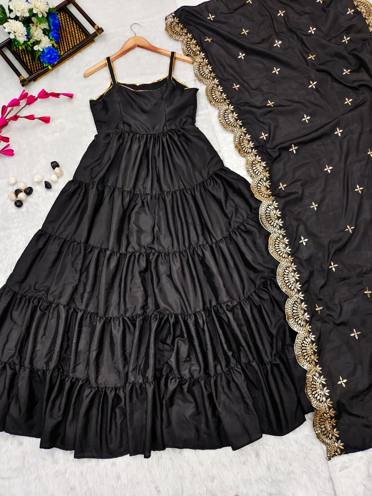 Stylish Black Designer Gown - Manasa Varanasi's Choice | Aliyana – Aliyana  Designer Wear
