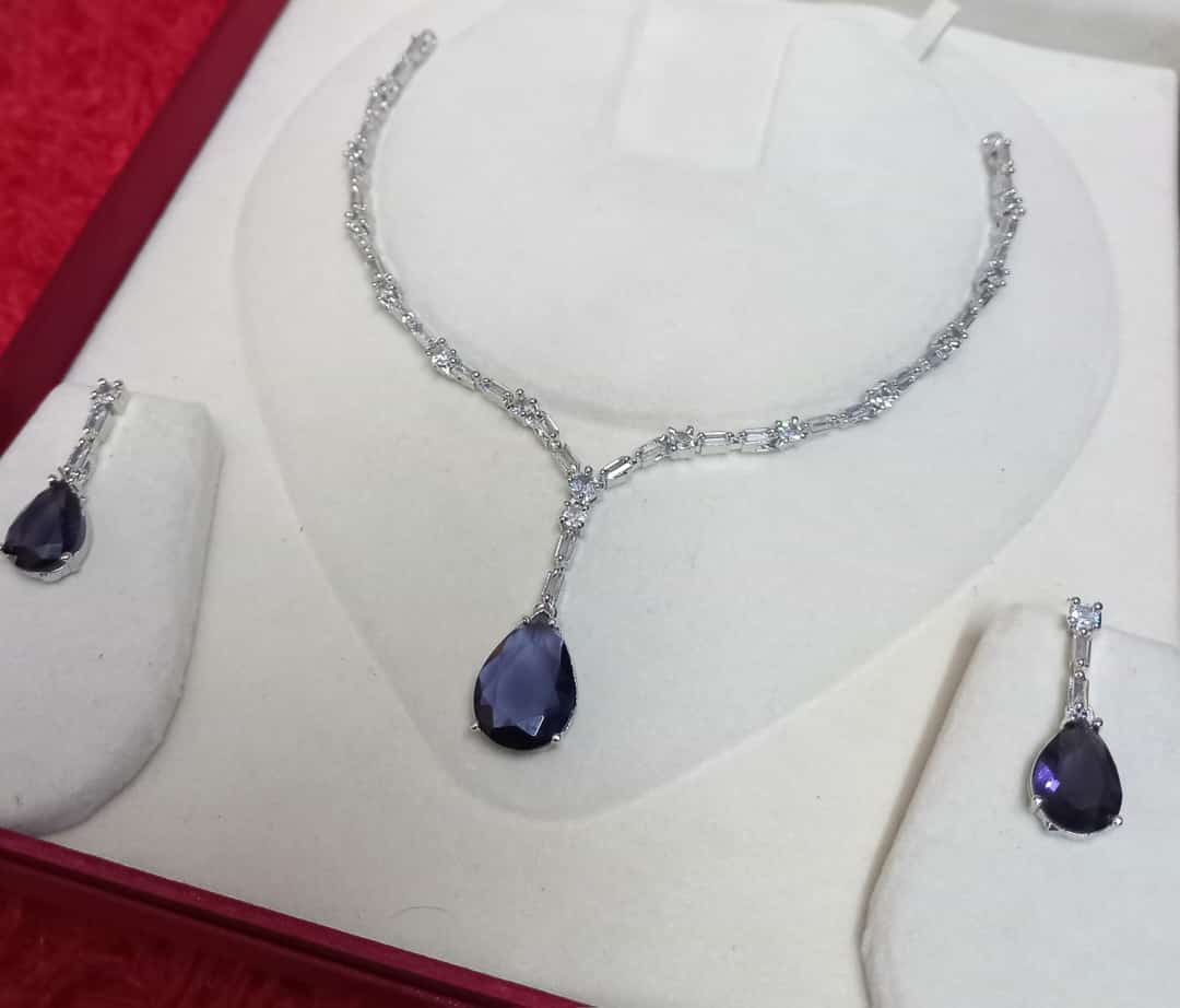 Beautiful CZ Celebrity Inspired Necklace Set