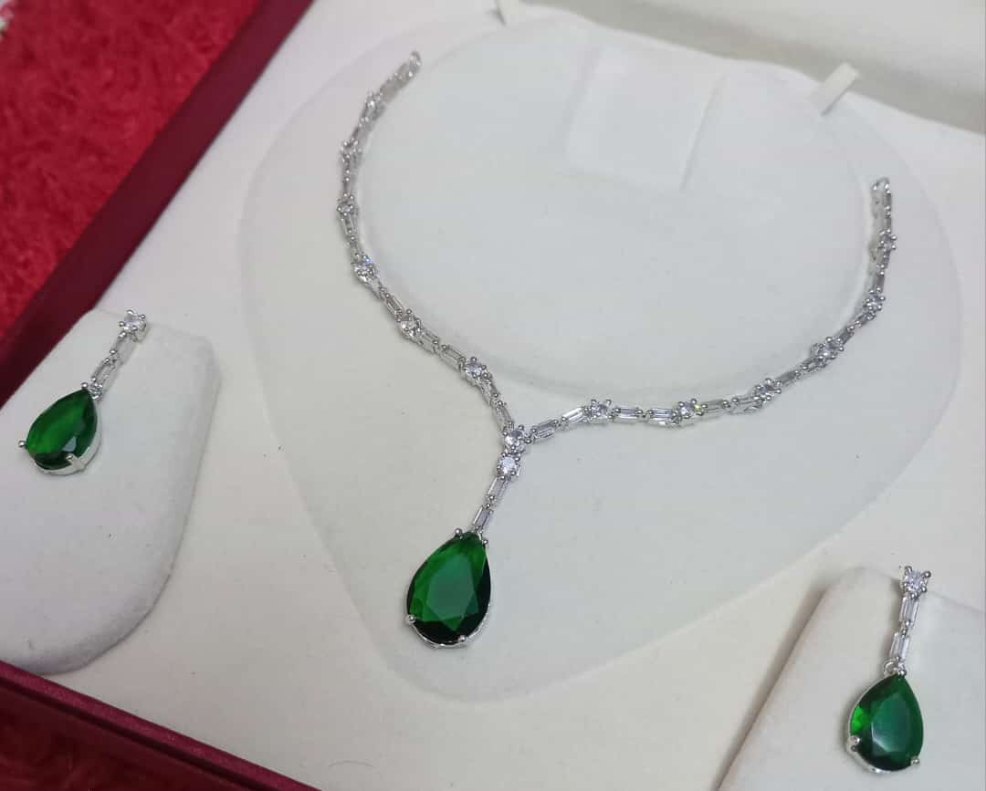 Beautiful CZ Celebrity Inspired Necklace Set