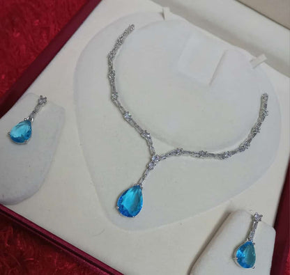 Beautiful CZ Celebrity Inspired Necklace Set