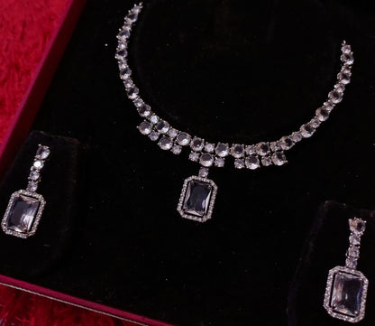 Beautiful Designer CZ Necklace Set