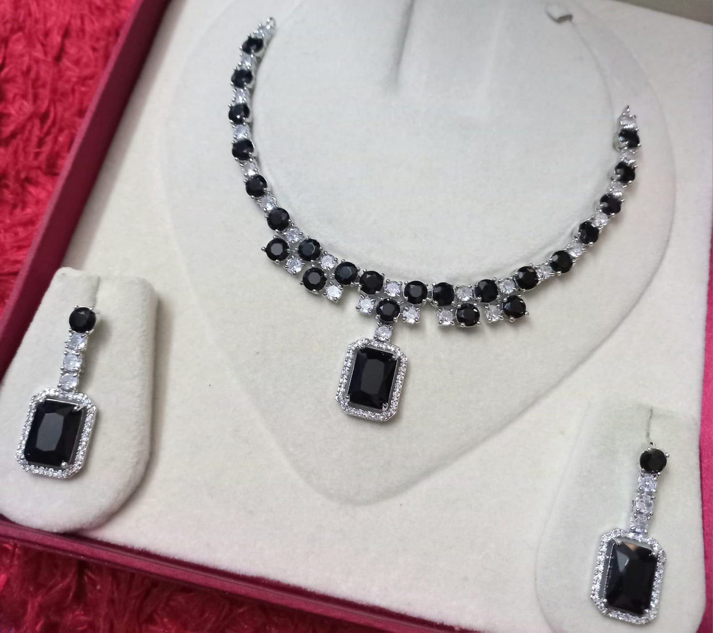 Beautiful Designer CZ Necklace Set