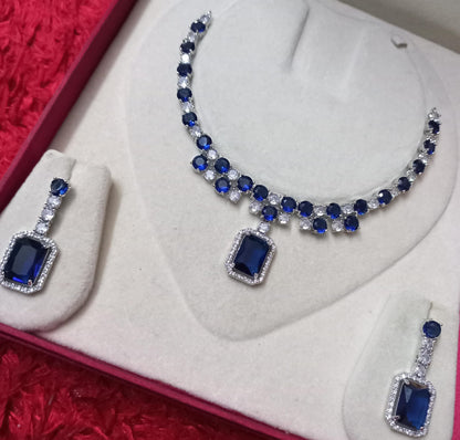 Beautiful Designer CZ Necklace Set