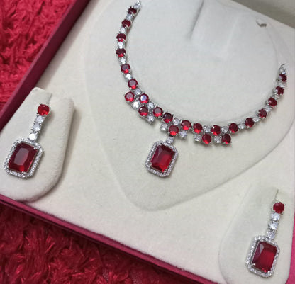 Beautiful Designer CZ Necklace Set