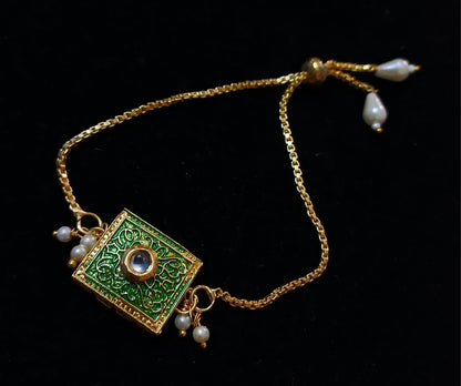 Beautiful Kundan Chain Bracelet