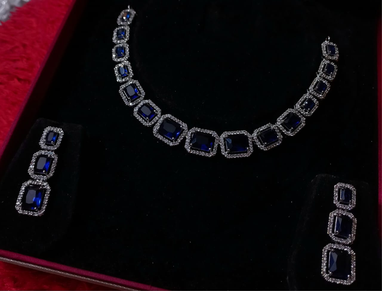 CZ Necklace Set With Earrings