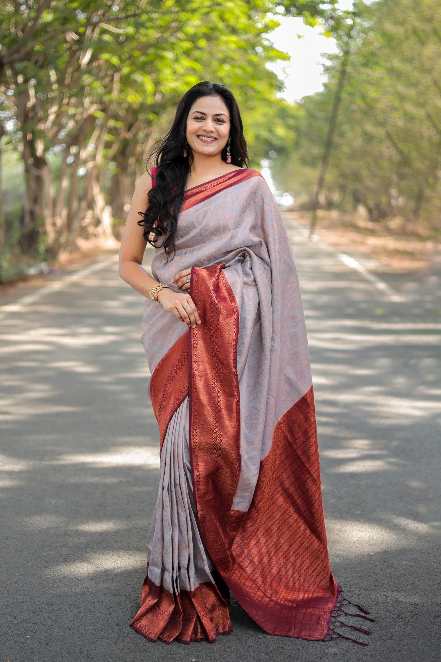 Soft Silk Kubera Pattu Saree With Jacquard Border