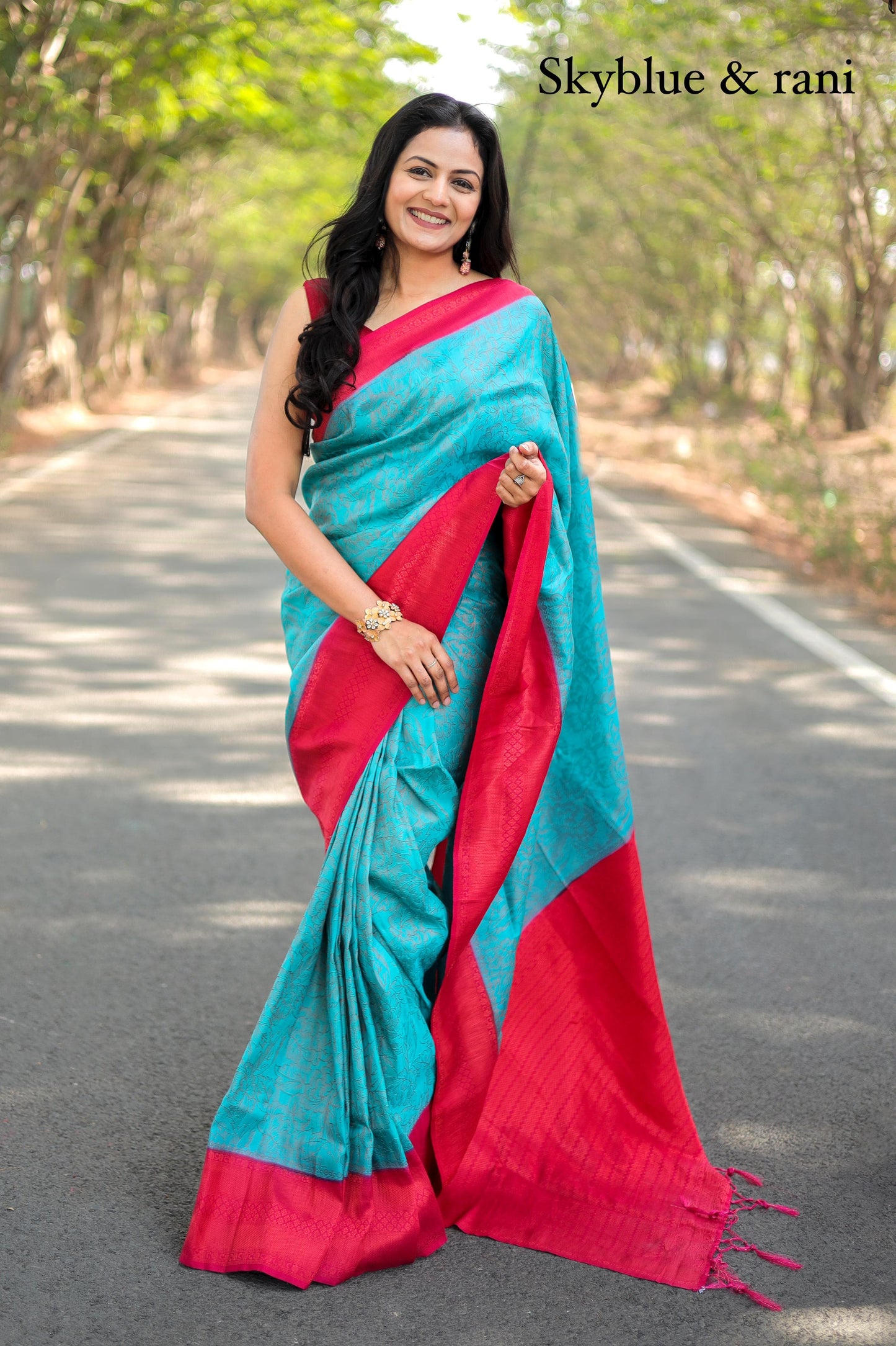 Soft Silk Kubera Pattu Saree With Jacquard Border