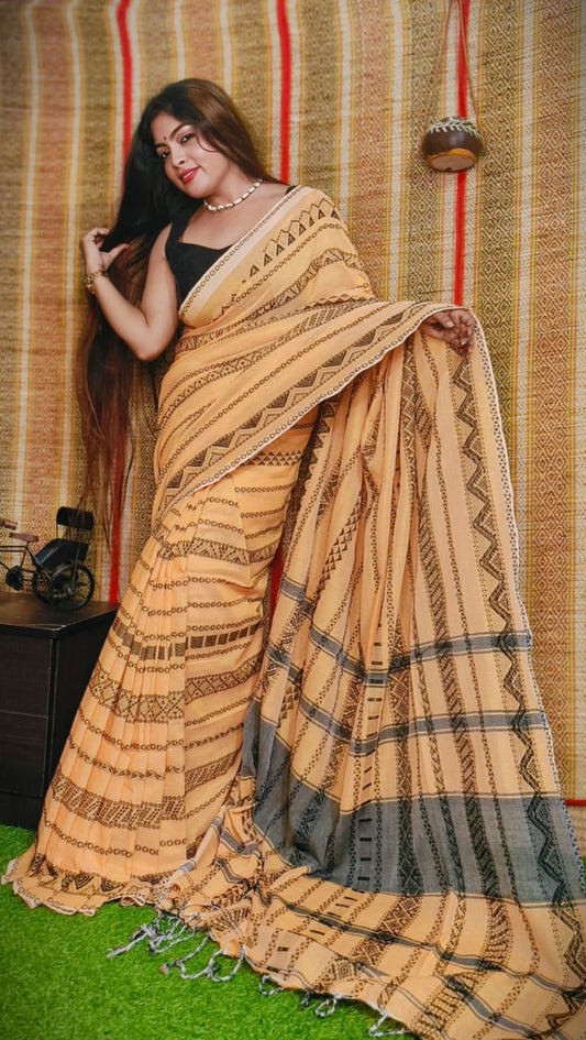 Soft Linen Cotton Office Wear Special Saree