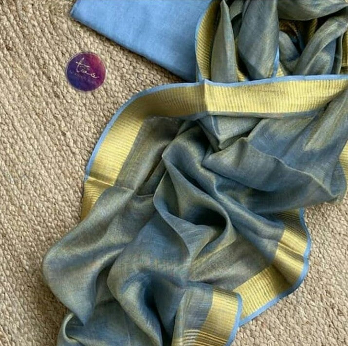 Soft Tissue Linen Saree