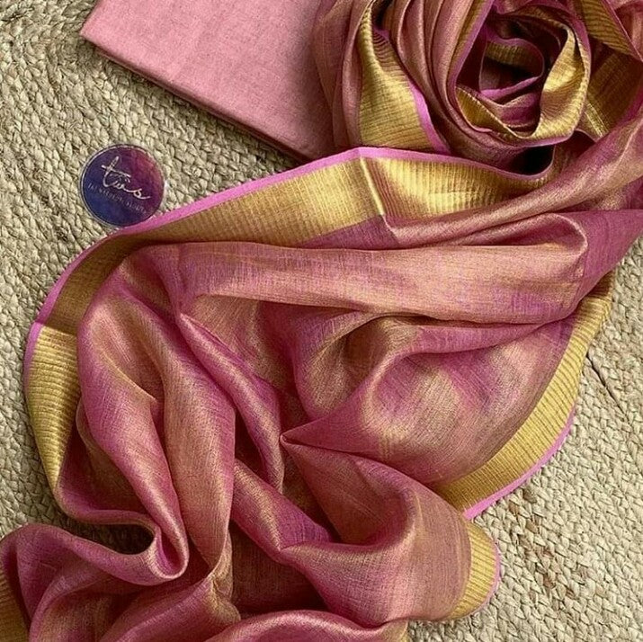 Soft Tissue Linen Saree