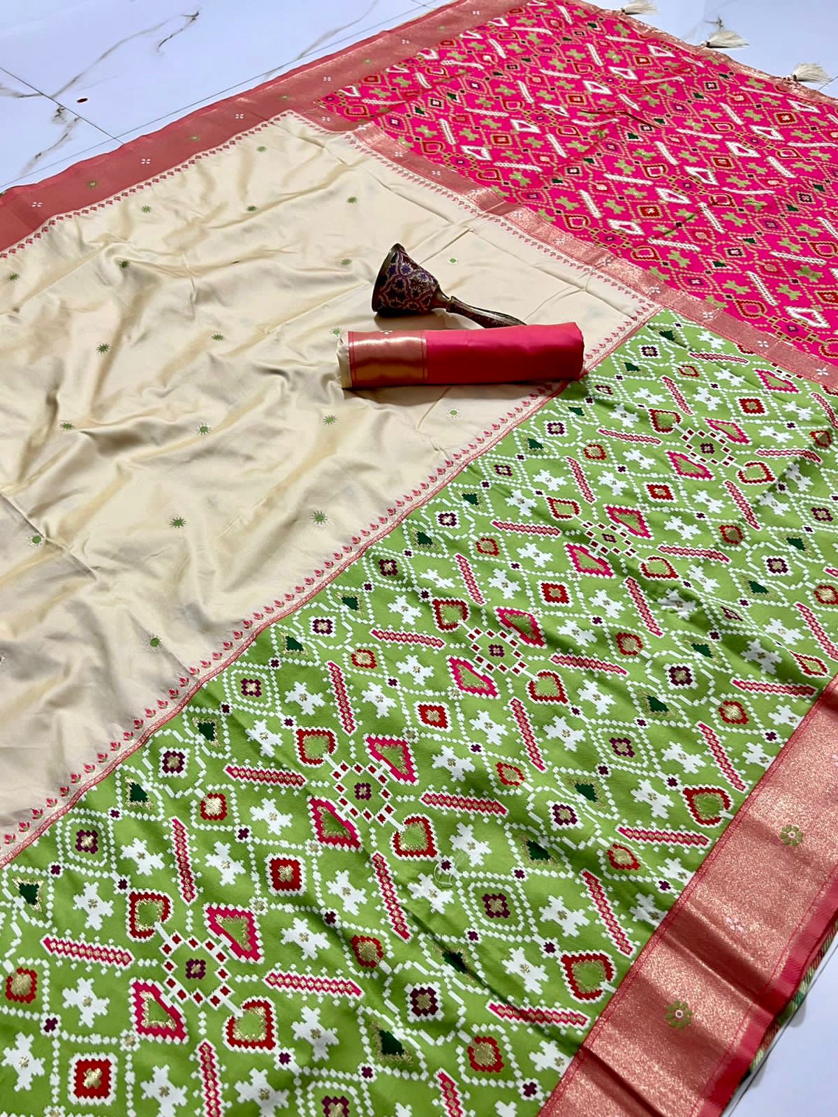 Soft Banaras Silk Saree With Minakari Zari Work