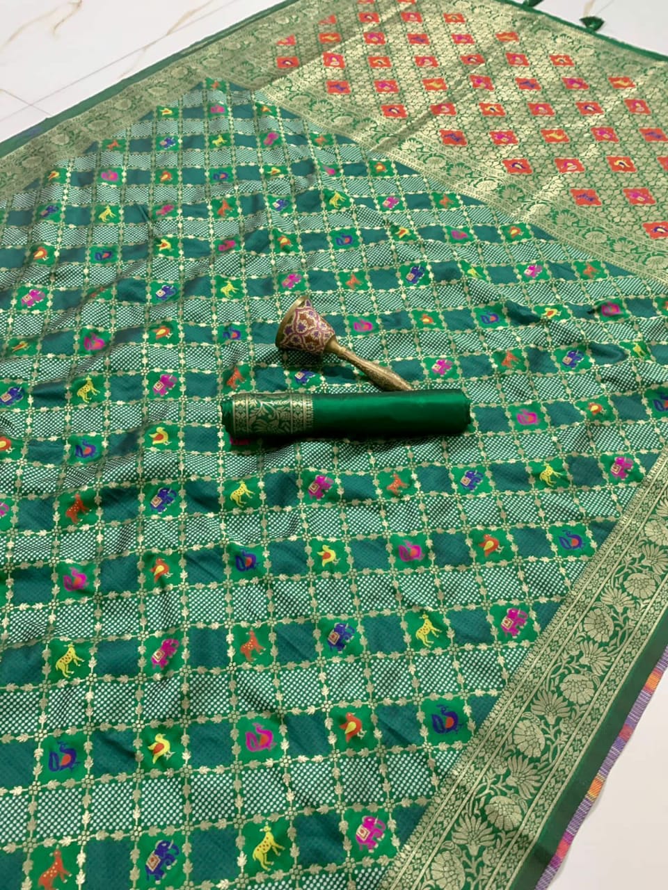 Soft Banrasi Patola Silk With Minakari Zari Work