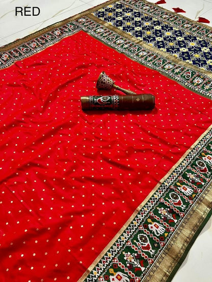 Patola Silk Original Minakari Heavy Zari Border