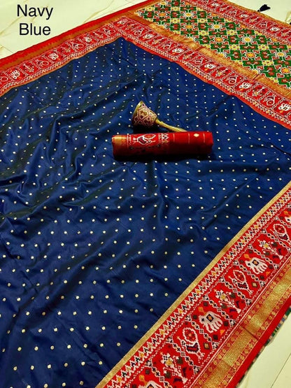 Patola Silk Original Minakari Heavy Zari Border