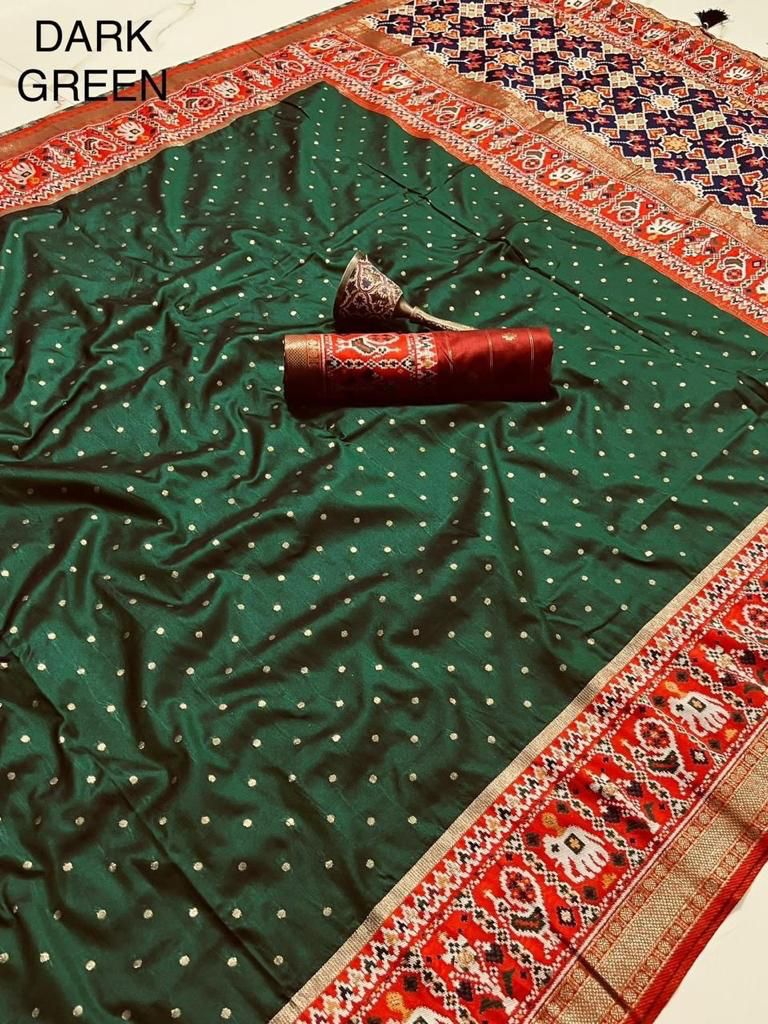 Patola Silk Original Minakari Heavy Zari Border