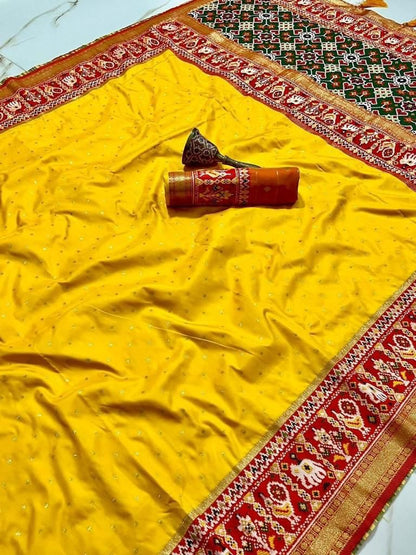 Patola Silk Original Minakari Heavy Zari Border