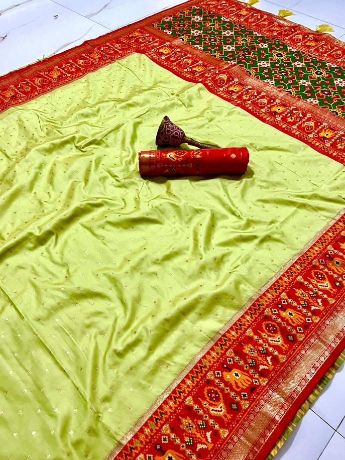 Patola Silk Original Minakari Heavy Zari Border