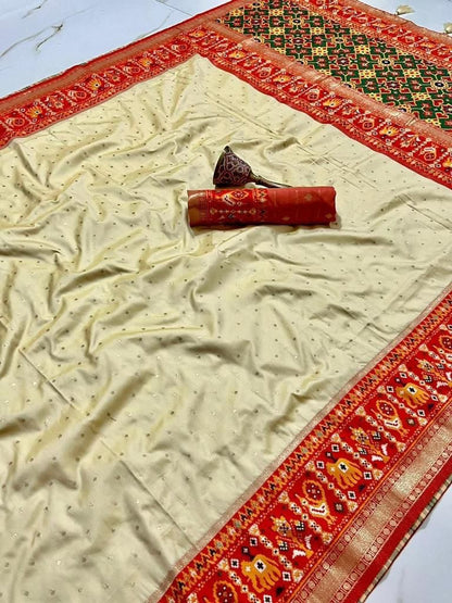 Patola Silk Original Minakari Heavy Zari Border