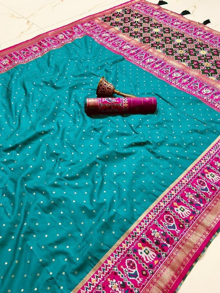 Patola Silk Original Minakari Heavy Zari Border