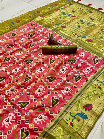 Soft kanjivaram Patola Silk Saree