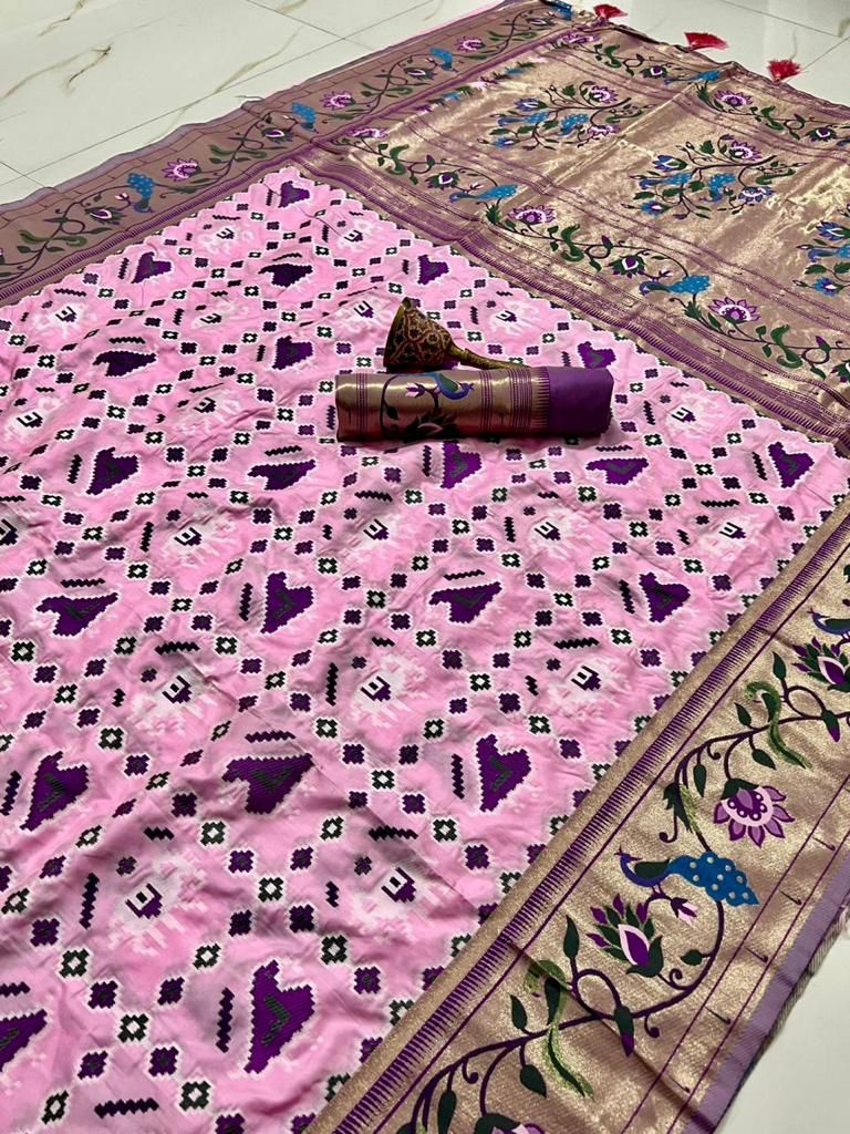 Soft kanjivaram Patola Silk Saree