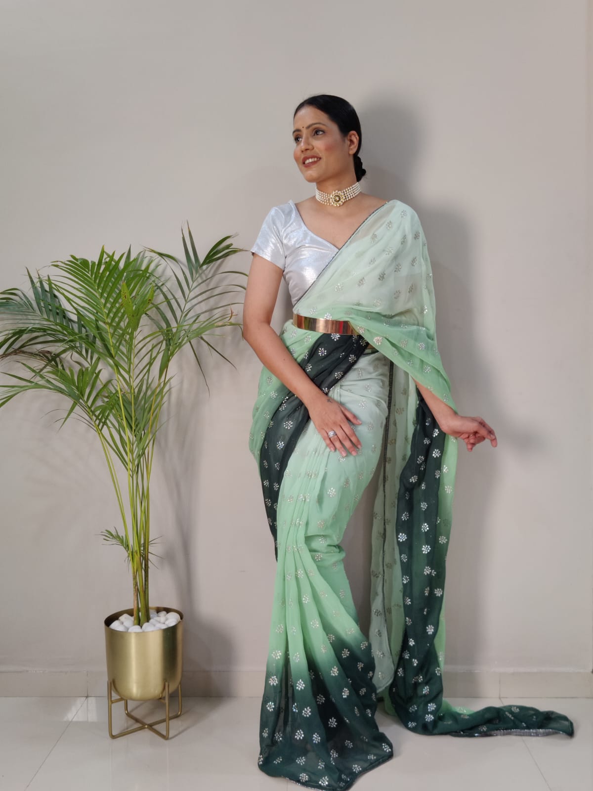 Soft Georgette Ready To Wear Saree