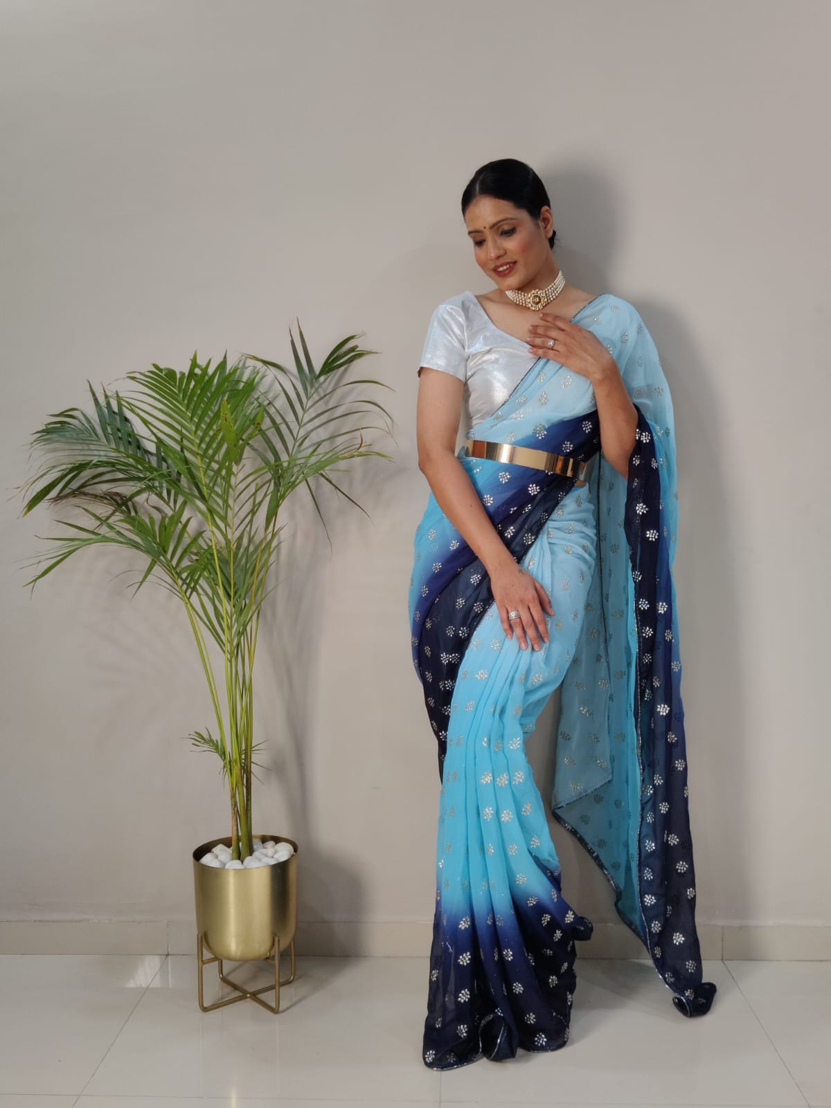 Soft Georgette Ready To Wear Saree