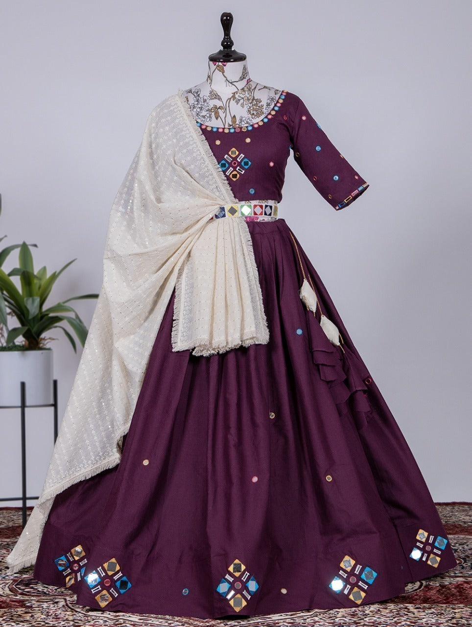 Wine Color Indian Wedding Lehenga Choli in Georgette with Sequence Work in  USA, UK, Malaysia, South Africa, Dubai, Singapore