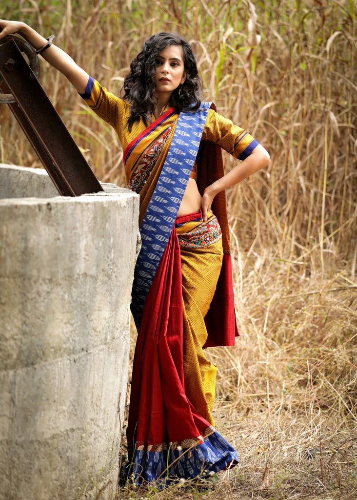 Handloom Cotton Jamdani with Temple Border – Amrapali Boutique | Cotton  saree designs, Saree look, Saree models