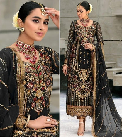 Soft Georgette Party Wear Pakistani unstitched Suit