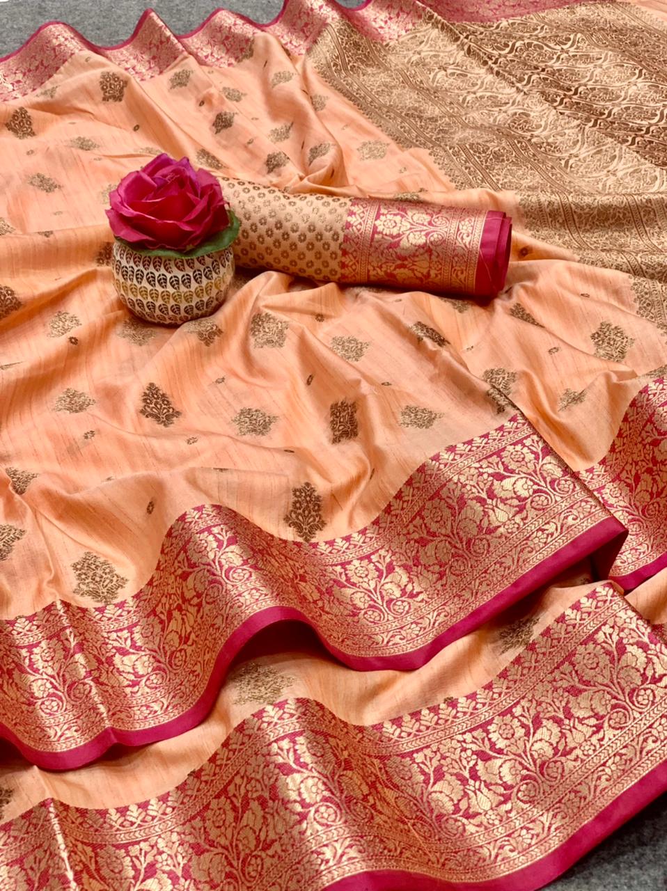 Banarasi Kanchi Semi Silk Saree